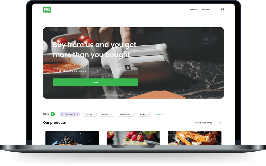 Storefront MacBook Mockup